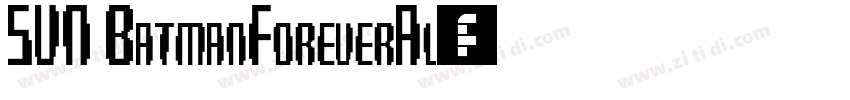 SVN BatmanForeverAl字体转换